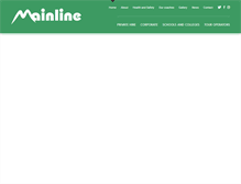 Tablet Screenshot of mainlinetravel.co.uk